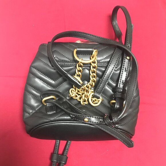 Cute Backpack Black Color Faux leather main image 3
